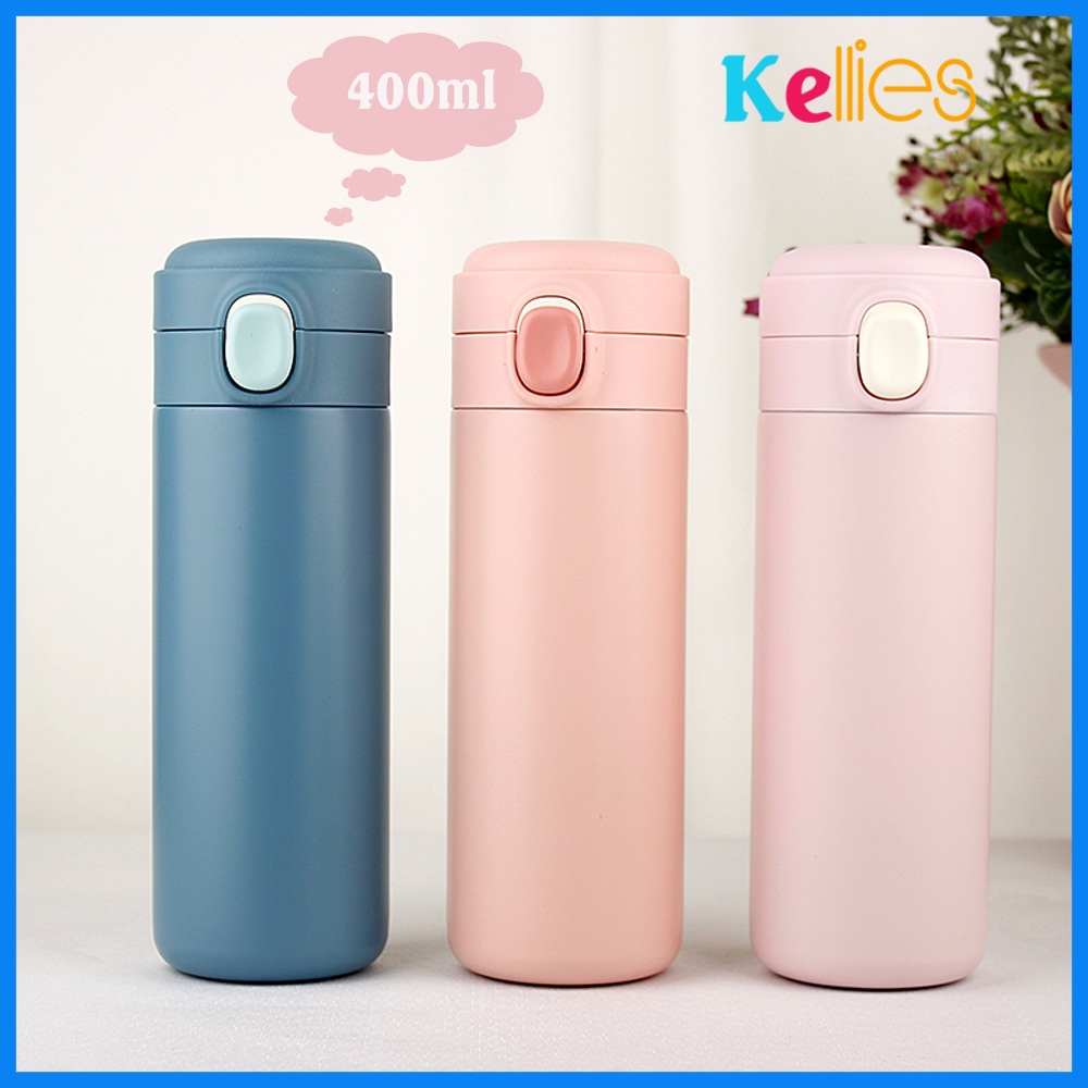 Bình giữ nhiệt dung tích 400ml xinh xắn Inox 304 cao cấp giữ cả nóng và lạnh, Bình nước,binh giu nhiet, ly giữ nhiệt