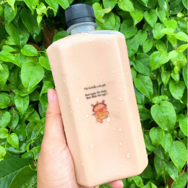 COMBO 10 chai nhựa dẹp 500ml nắp nhựa