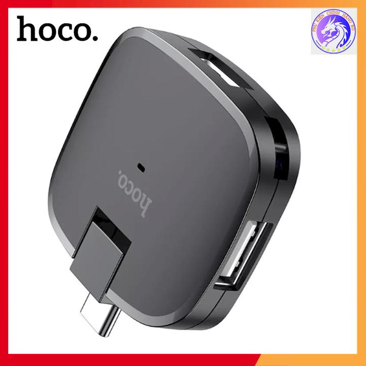 Bộ chuyển đổi đầu type-c sang 3 cổng usb hoco hb11