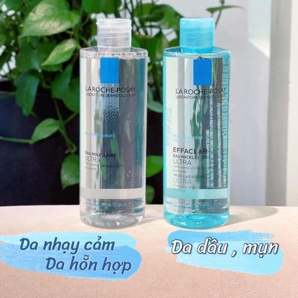 Nước Tẩy Trang Làm Sạch Sâu Cho Da Dầu, Da Nhạy Cảm La Roche-Posay 400ml