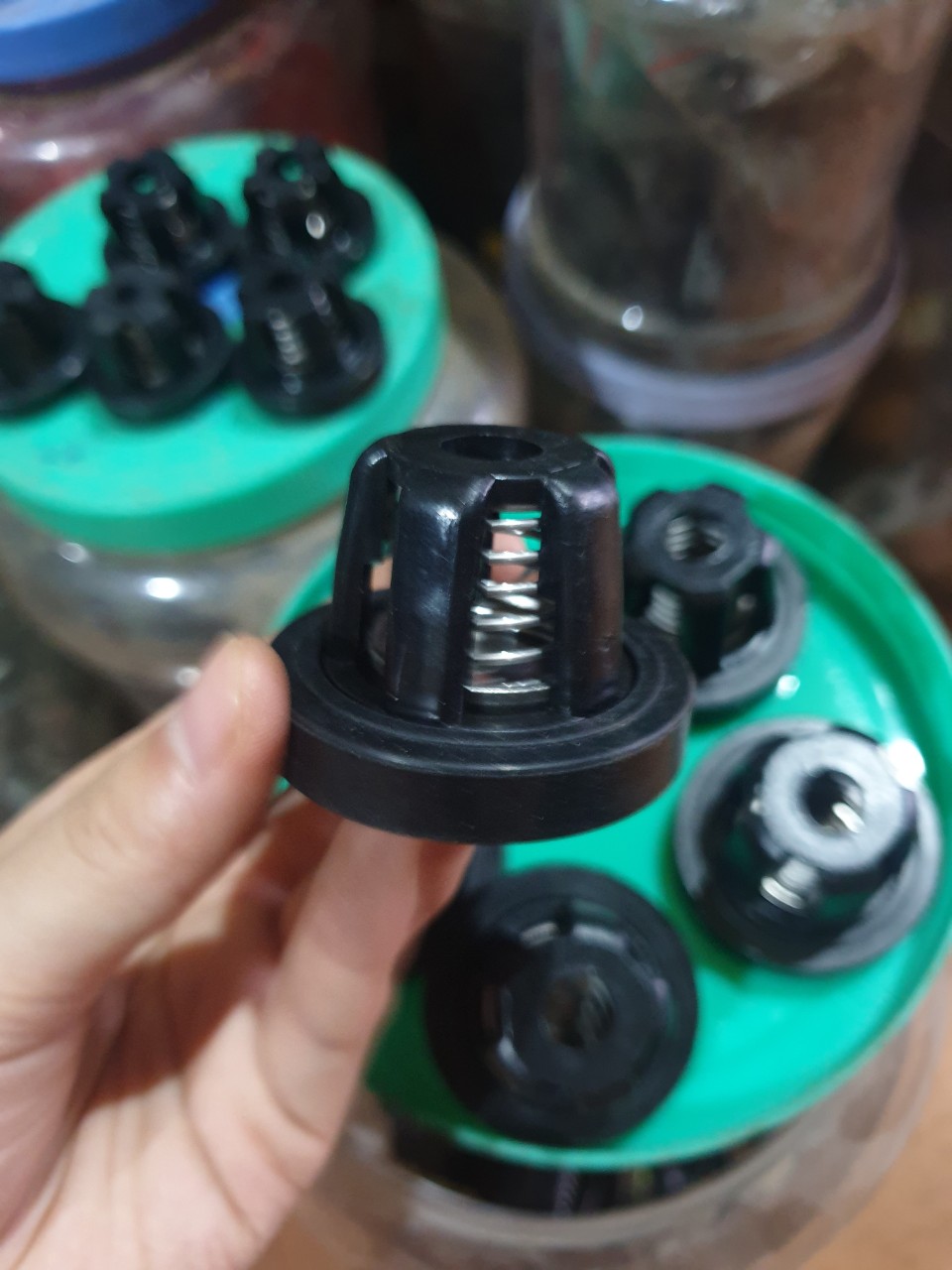 [TOP 1 LAZADA] Bộ 2 cái Phớt lồi, phớt nón của đầu áp máy rửa xe đầu 120 loại to - Van 1 chiều máy rửa xe đầu rời