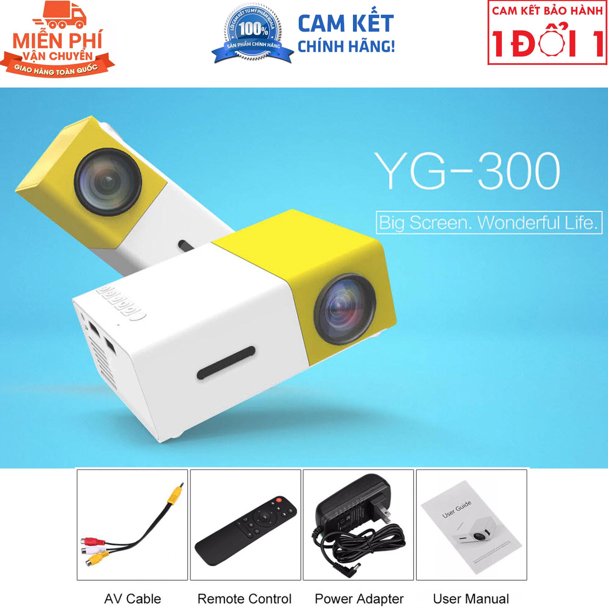 Máy chiếu mini cho điện thoạimáy chiếu mini kết nối với điện thoạimáy chiếu cầm tay mini yg300, thiết kế nhỏ gọn, độ phân giải cao giúp hình ảnh sắc nét, kết nối với nhiều thiết bị như máy tính, điện thoại, usb