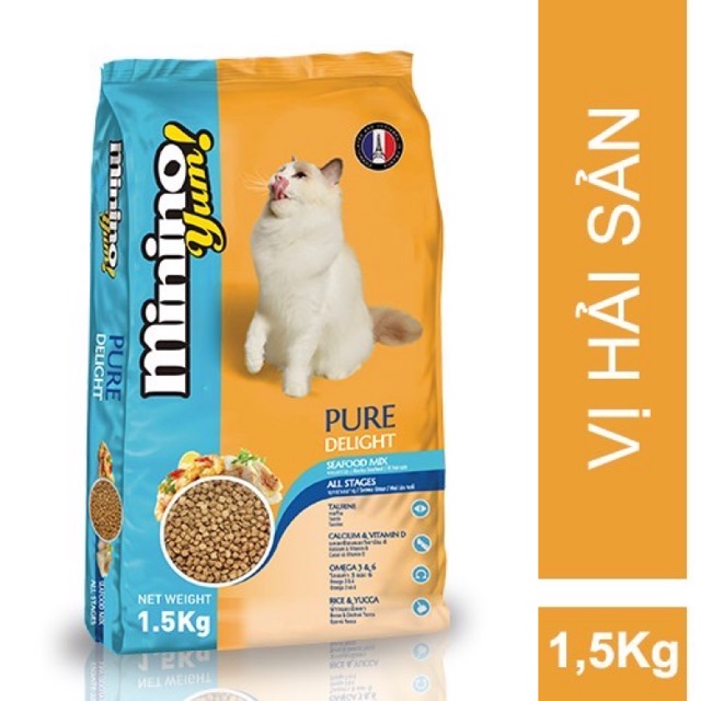 Thức ăn mèo minino yum 1.5kg