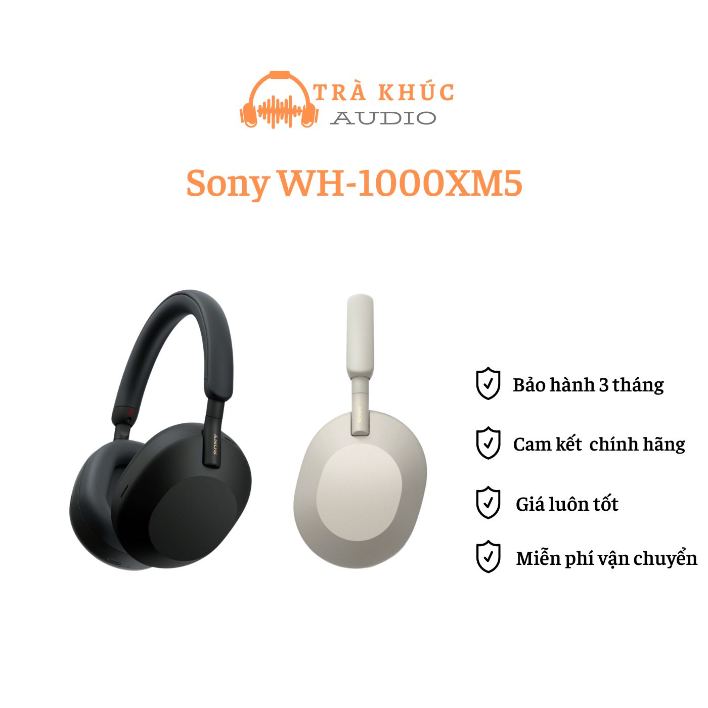 Tai nghe bluetooth sony wh-1000xm5 - đỉnh cao chống ồn giá rẻ - pin 40h