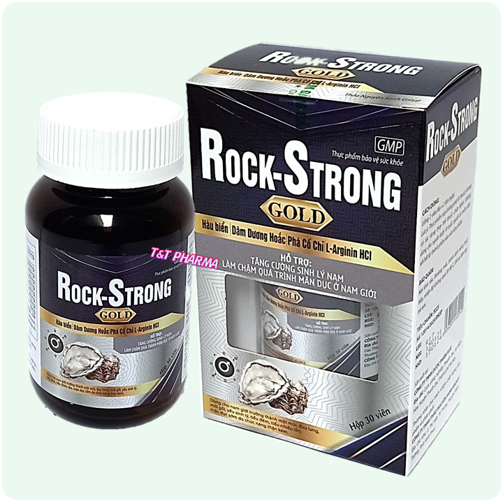 [Chính hãng] Hàu Biển Rock Strong Gold - Bổ thận tráng dương , tăng cường sinh lý- Hộp 30 Viên