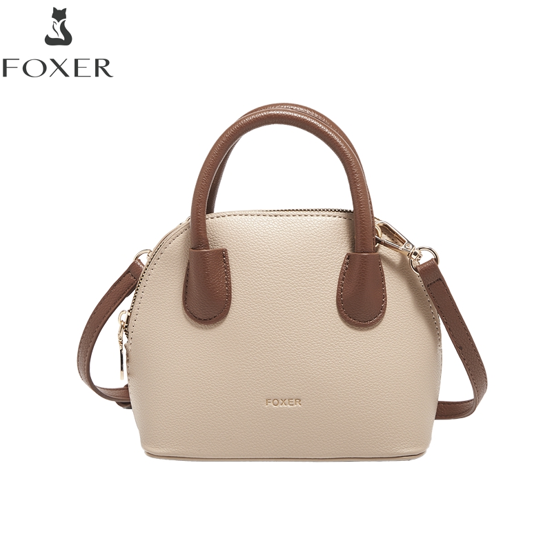  Túi đeo chéo Foxer dành cho nữ Túi đeo vai bằng da PU Túi hình vỏ sò 