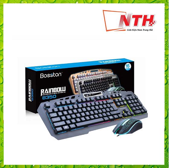 Bộ phím chuột dây bosston 8350- led