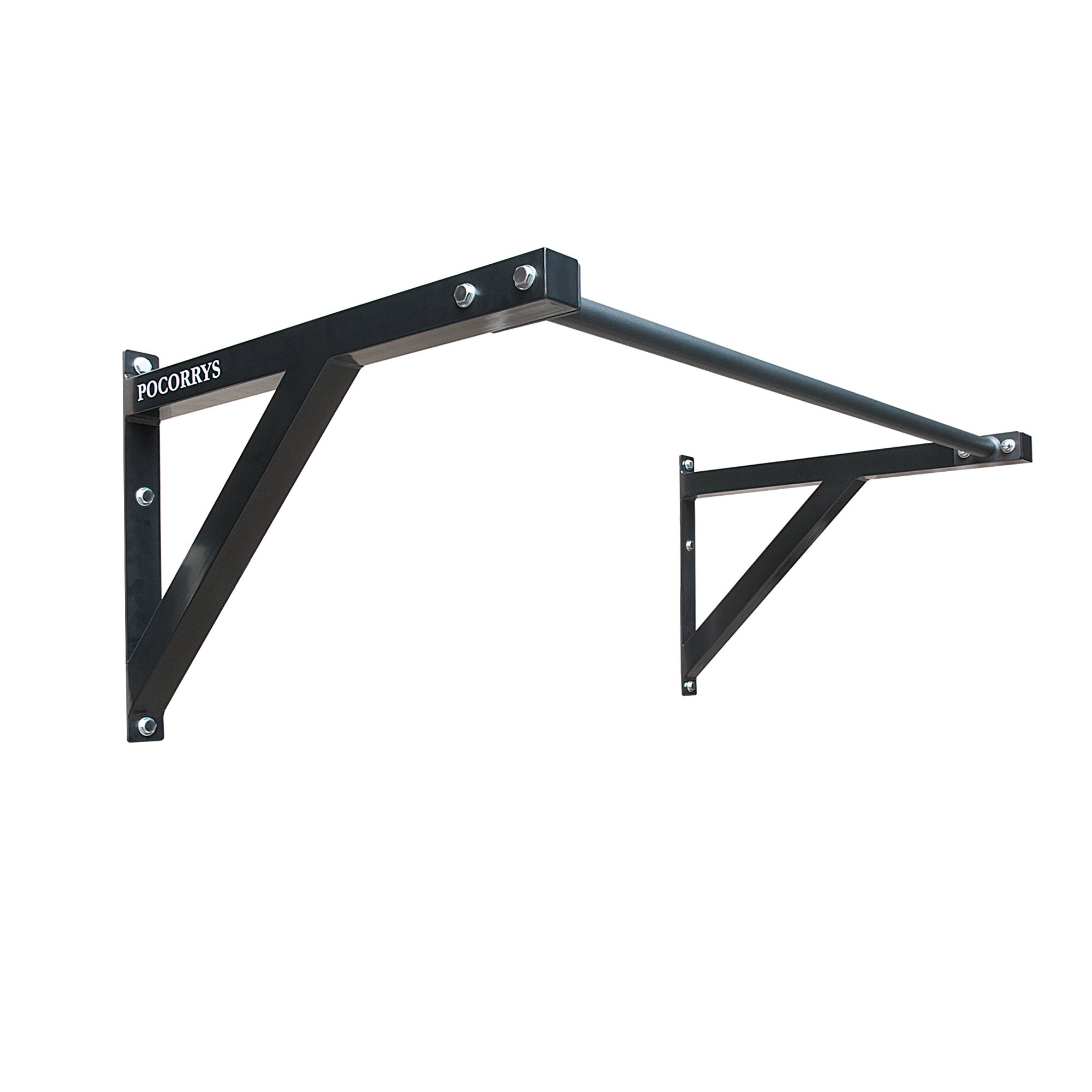 Xà đơn gắn tường, Xà đơn truyền thống, Wall mounted Pull up bar Pocorrys PT-01, Màu đen
