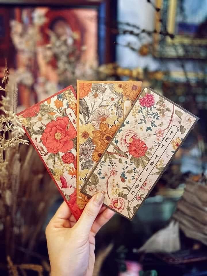 Set 50 lì xì hoa lá xuân 2023
