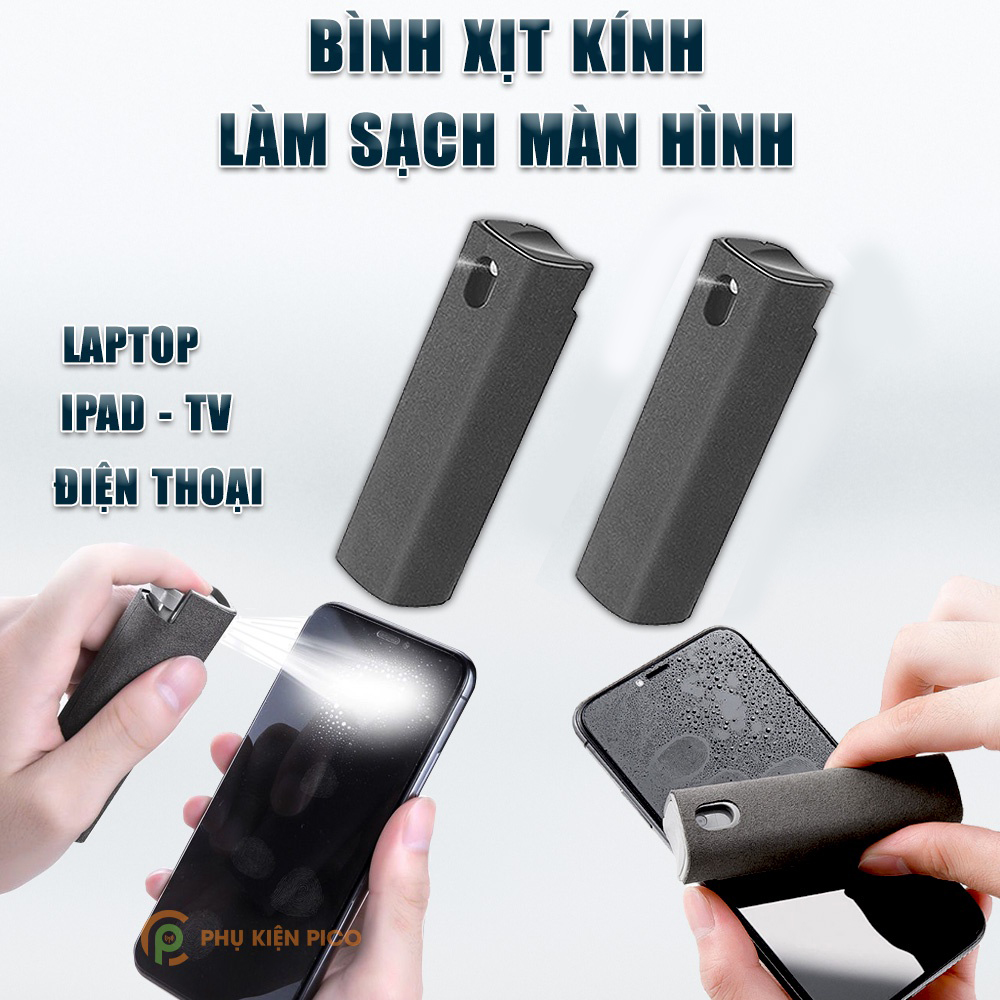 Bình Xịt Vệ Sinh Làm Sạch Màn Hình Điện Thoại - Bình xịt dung dịch làm sạch màn hình máy tính bảng - Bộ làm sạch màn laptop