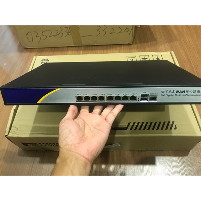 Router pfsense, Mikrotik CPU 1037U, 8 cổng mạng intel 82574L-1Gb