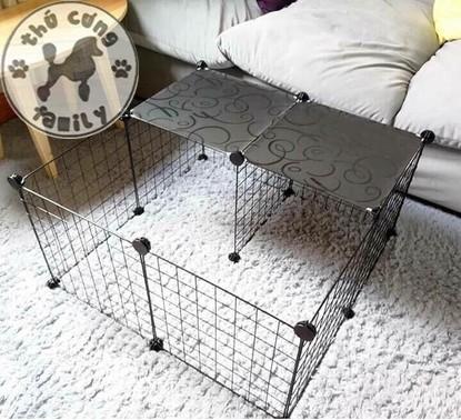 [HCM]Combo Miếng ghép chuồng quây đa năng 12 Tấm + 24 chốt nốt không búa - Family Pets