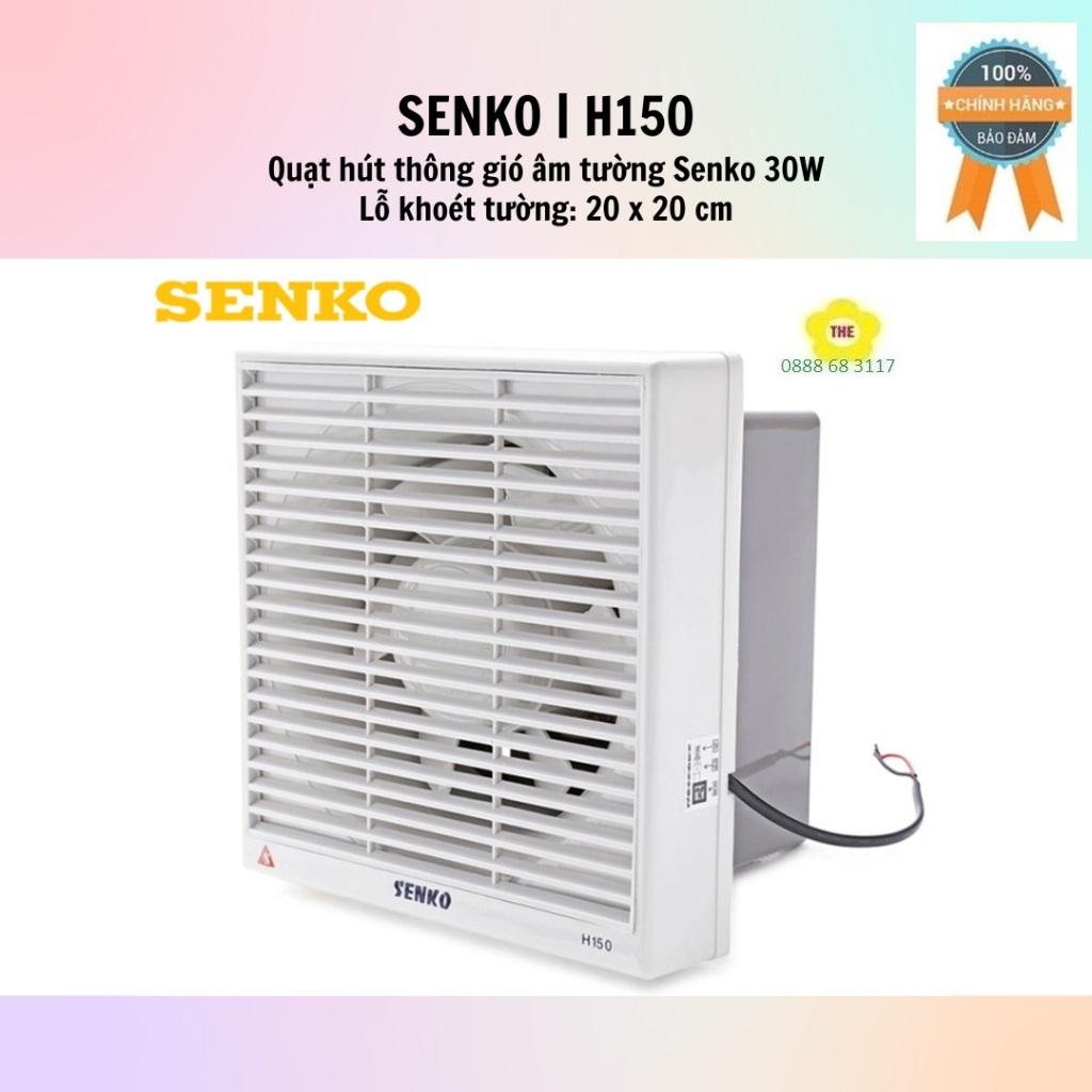 Quạt hút tường senko h150