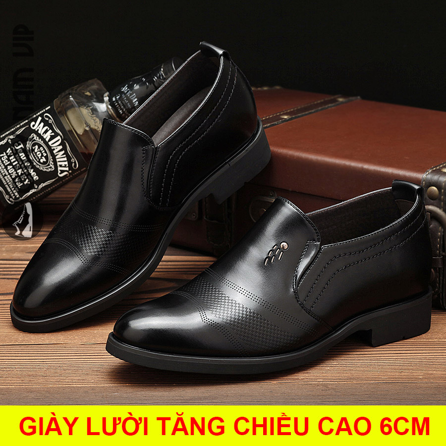 Giày Tăng Chiều Cao Nam Đen Công Sở Hàn Quốc SADOZA Giày Lười Nam Đẹp Giá Rẻ Tại Hà Nội GD45