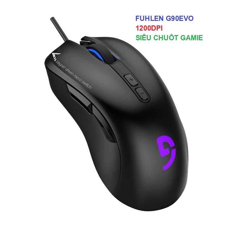 Chuột gaming Fuhlen G90 Evo - Có dây gaming cao cấp - 12000dpi