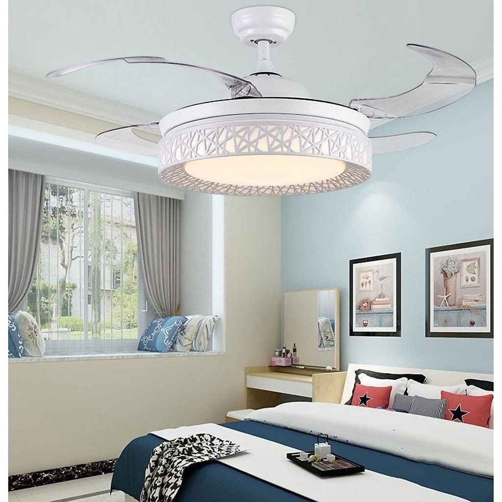 Quạt trần đèn - quạt đèn trang trí dấu cánh - quạt đèn trang trí vtd11-8035