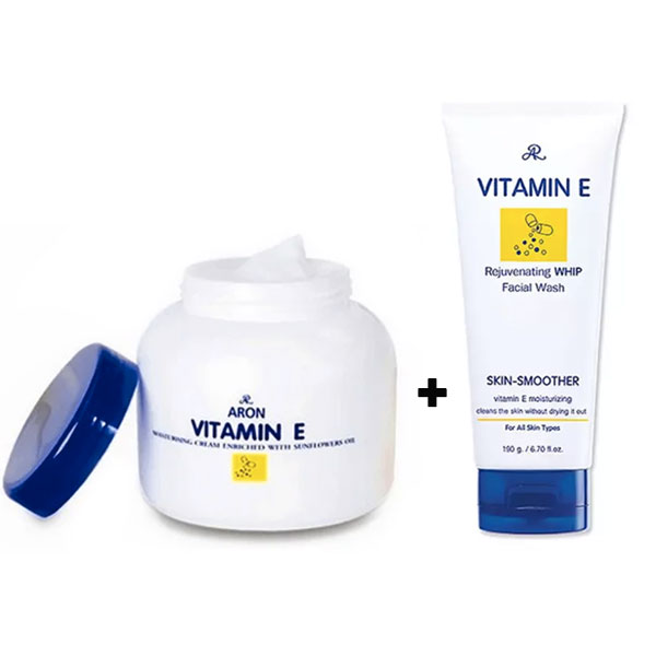 Kem dưỡng da và Sữa rửa mặt VitaminE - Ngăn Ngừa Mụn - Trẻ Hóa Da- SÁNG MỊN - Chính hãng Thái Lan