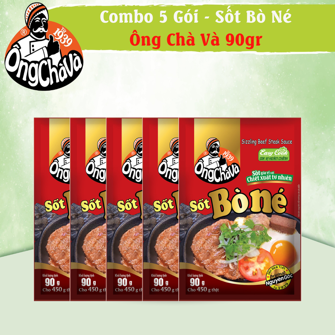 Combo 5 gói sốt bò né ông chà và 90g