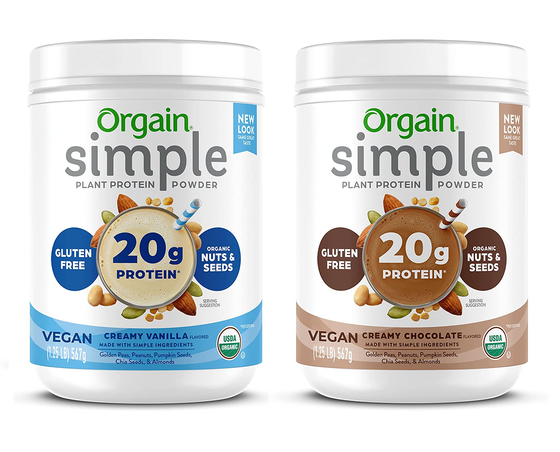 Bột bột đạm thực vật - orgain simple vegan protein powder - 567g