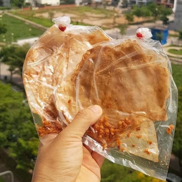 Bánh tráng Xì ke SIÊU CAY 500gr (trộn Muối nhuyễn-Tỏi phi)