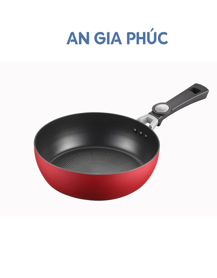 Chảo nhôm chống dính poongnyun serfp-28b - hàng chính hãng