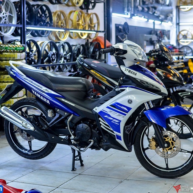 Tem rời exciter 135,tem trùm exciter 135 zin xanh GP chất keo in mccal màng bóng
