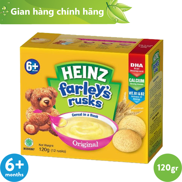 Bánh quy ăn dặm Heinz Farley's cho bé từ 6 tháng