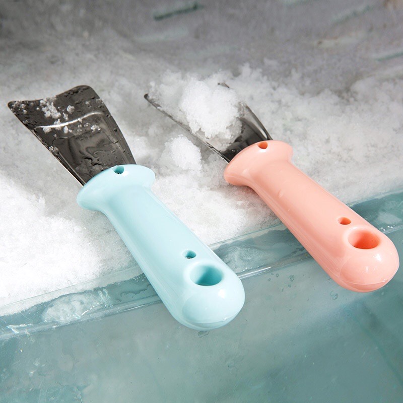 Dụng cụ cào đá tủ lạnh bằng thép không gỉ - dụng cụ làm rã đông tủ lạnh bằng inox cán nhựa tiện dụng - dụng cụ nạo loại bỏ đá tủ lạnh xẻng làm đá xẻng làm đá tủ lạnh bằng thép không gỉ xẻng rã đông đồ dùng nhà bếp