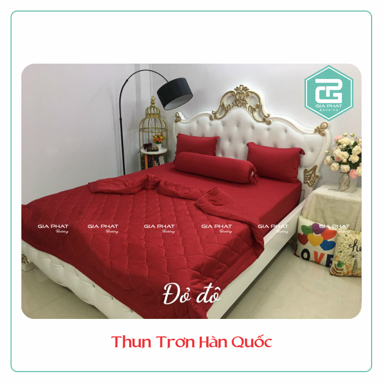 Ga trải giường thun lạnh Hàn Quốc 1 màu cao cấp