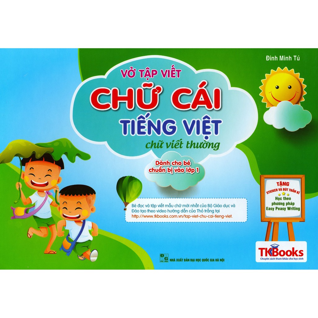 Vở Tập Viết Chữ Cái Tiếng Việt - Chữ Viết Thường - Dành Cho Bé Chuẩn Bị Vào Lớp 1