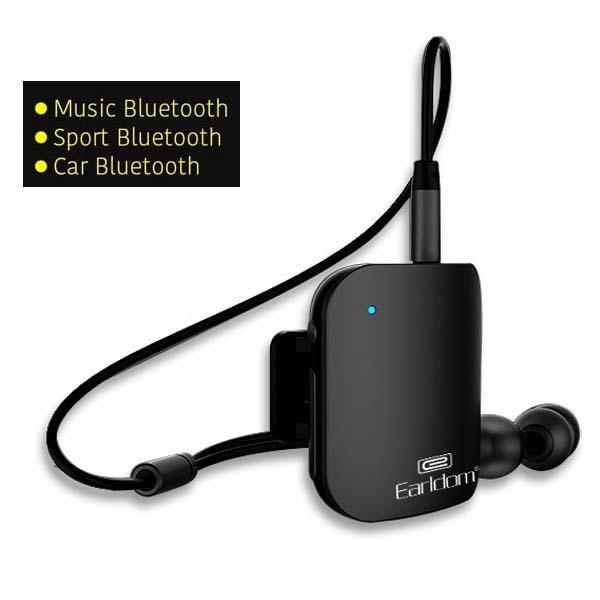 Earldom BH02 Sport Tai nghe nhét tai thể thao, cài áo, quàng cổ + Tặng kèm 4 đầu núm tai nghe