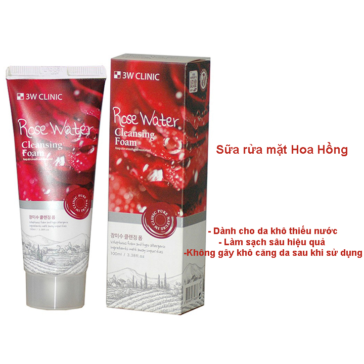 Sữa Rửa Mặt 3W Clinic 100ml Hàn Quốc - 2