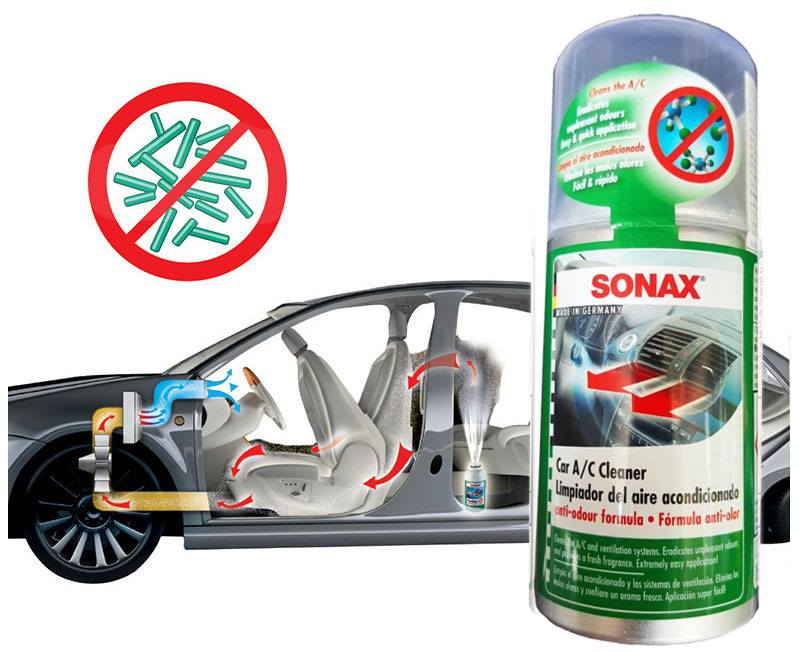 Sonax khử mùi diệt khuẩn dàn lạnh xe ô tô