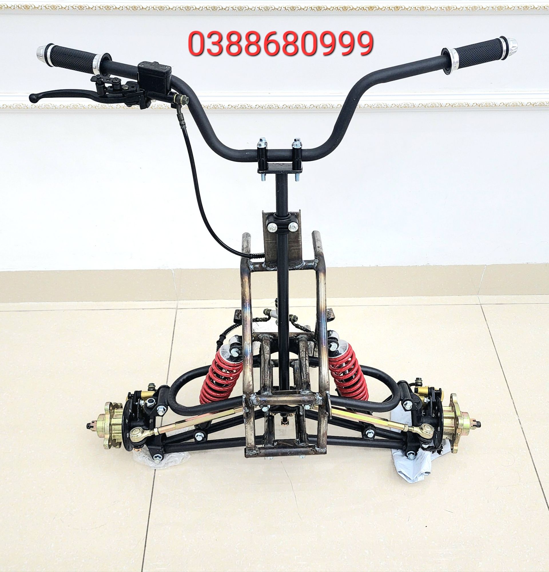 Bộ đầu xe atv càng chữ a#càng chữ a# tay lái phanh đĩa trọn bộ - duythanhhp1988