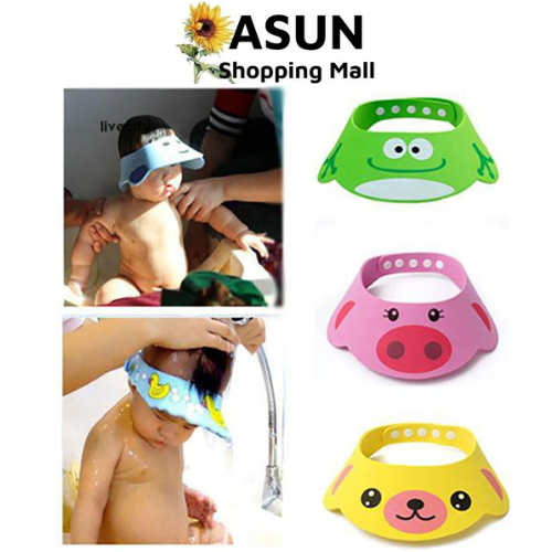 Mũ gội đầu, mũ tắm chắn nước cho bé cao cấp tiện lợi