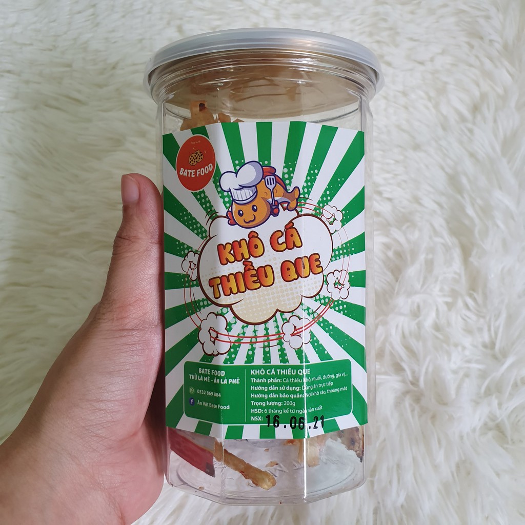 Khô Cá Thiều Que 200g Siêu Ngon đồ ăn vặt
