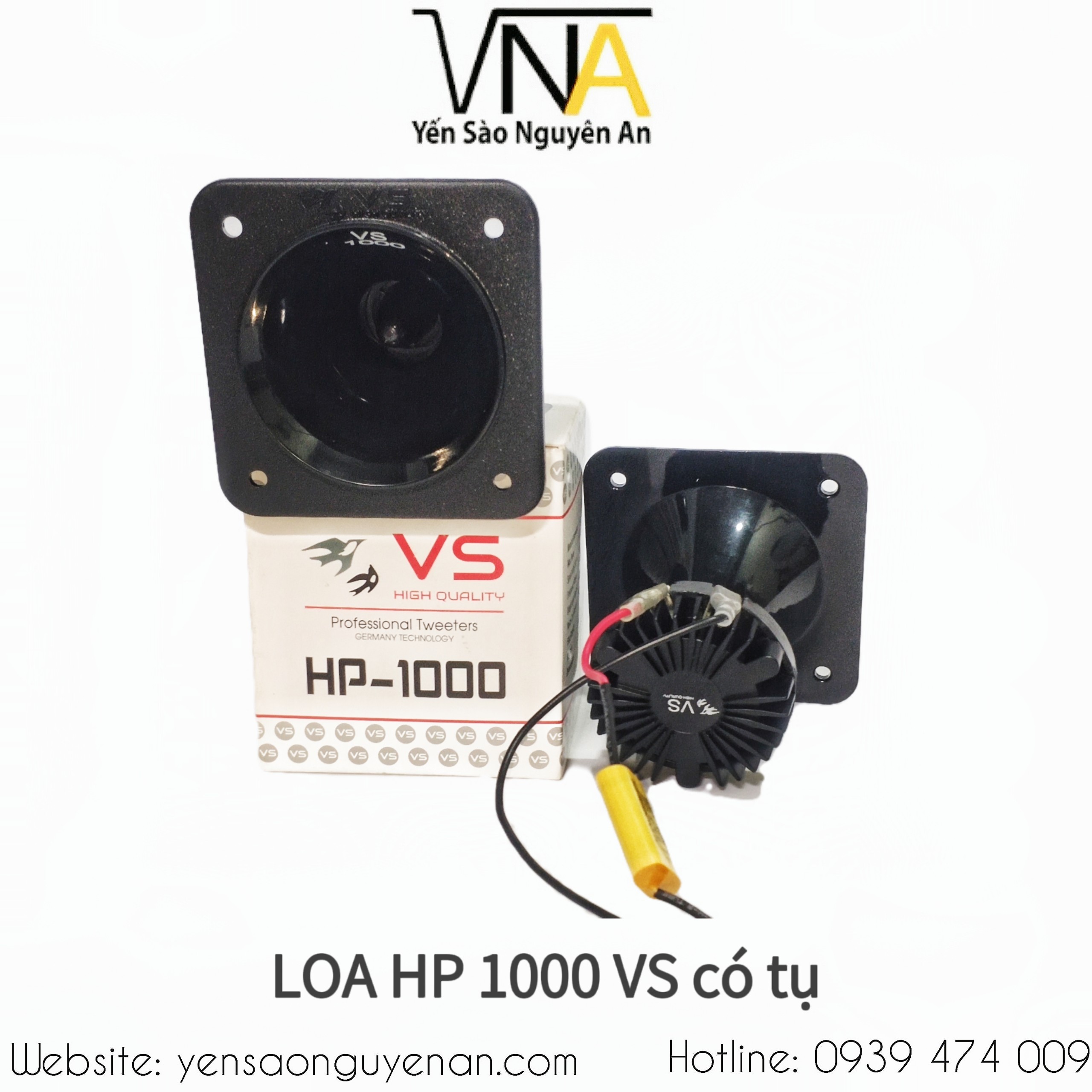 Loa dẫn nhà yến - loa hp 1000 vs có tụ - không tụ