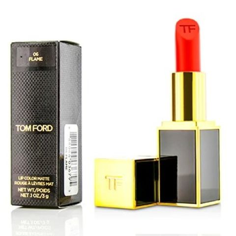 Son T.o.m. Ford Lip Color Matte số 06 Flame màu Đỏ Cam nữ thần son đỏ thỏi fullsize, fullbox 3gr của Bỉ