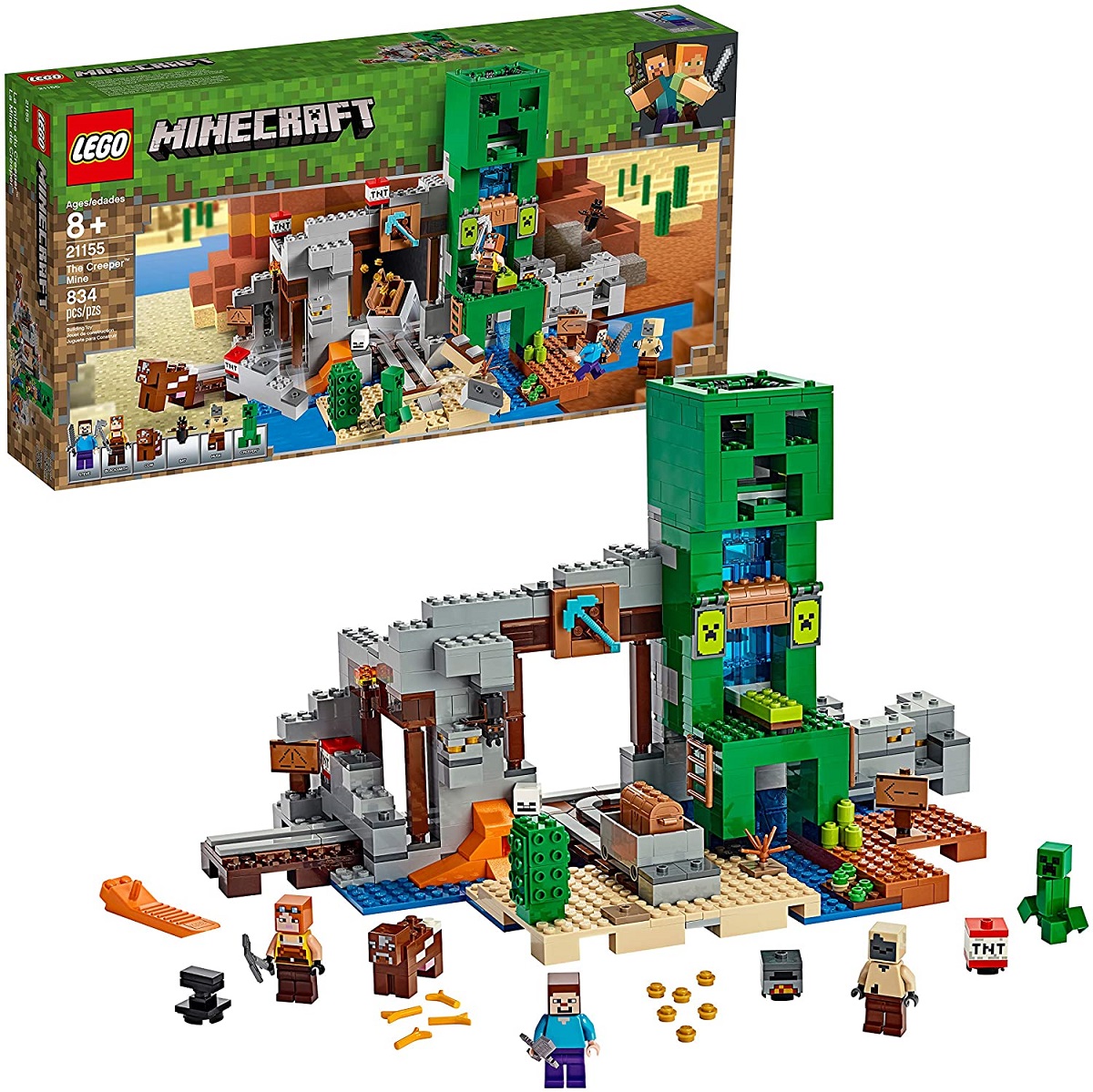 Lego minecraft nhập usa 21155 - the creeper mine hàng usa