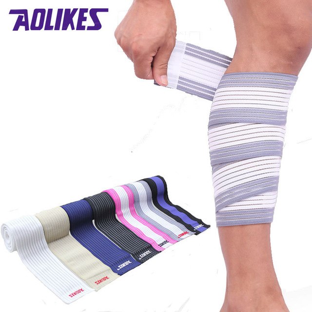 Băng Quấn Bảo Vệ Bắp Chân Aolikes Thể Thao, Băng Quấn Chân Bị Bong Gân Dài 90cm (1 Chiếc)