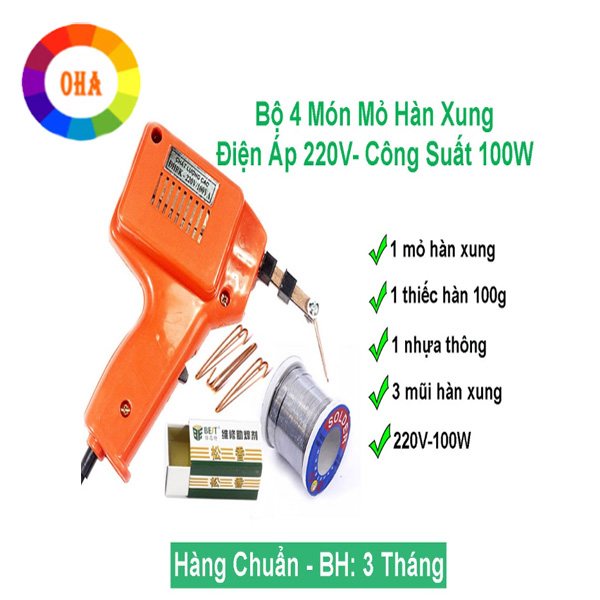 Mỏ hàn xung 220v-100w chuẩn