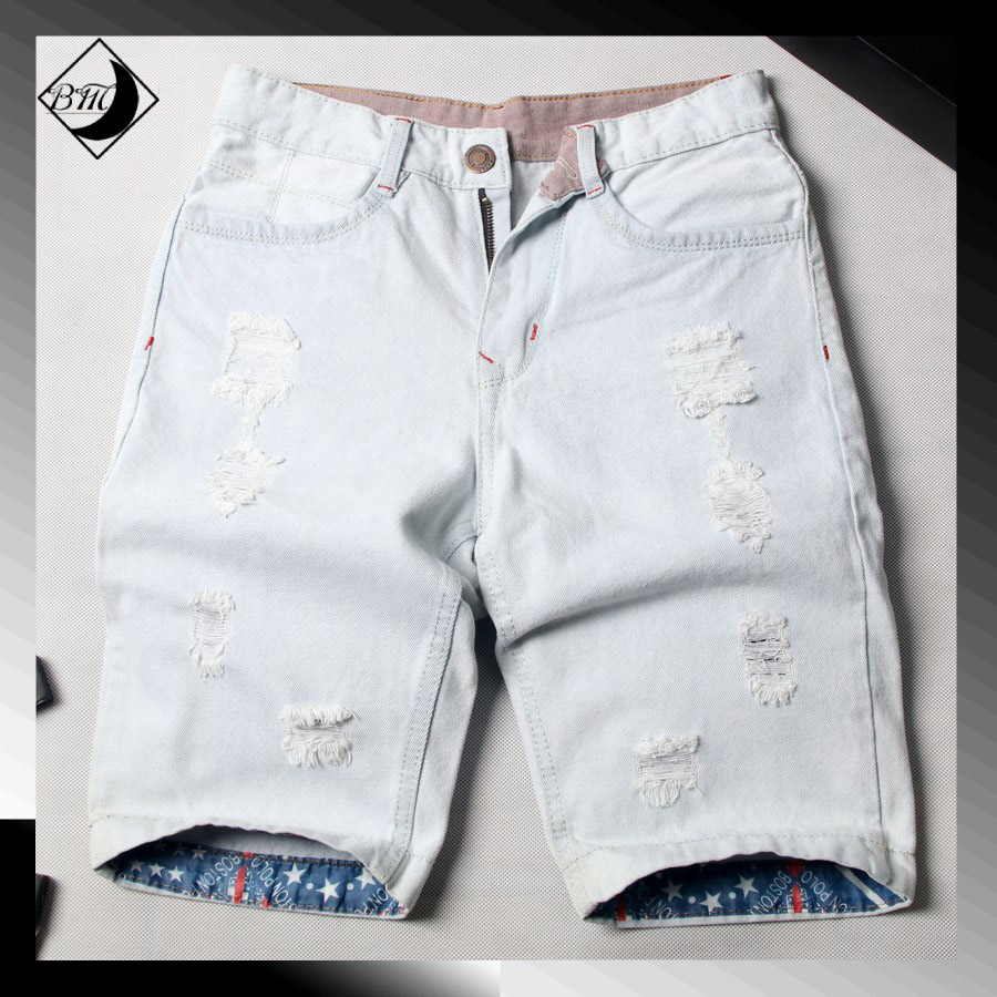 [HCM]Quần short jean nam  quần bò ngố nam giá rẻ