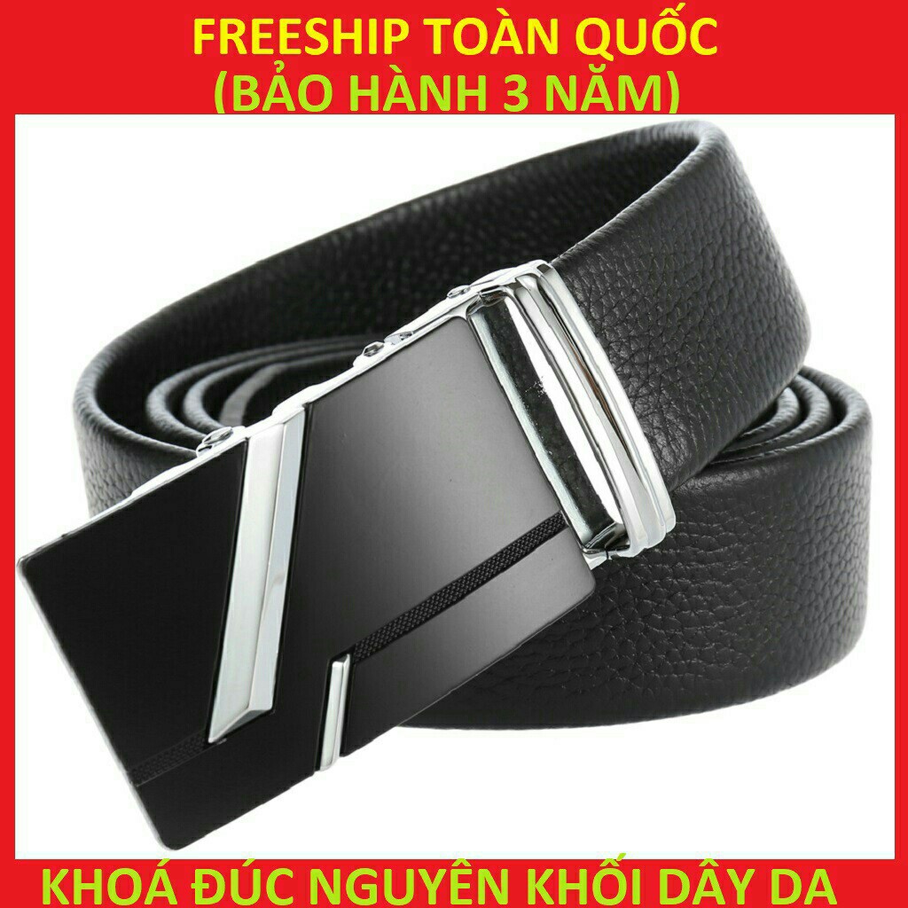 Thắt Lưng Da Nam  Dây Nịt Nam Da Bò 100% Mầu Vàng Nam Tính Chính Hãng LV658 ^