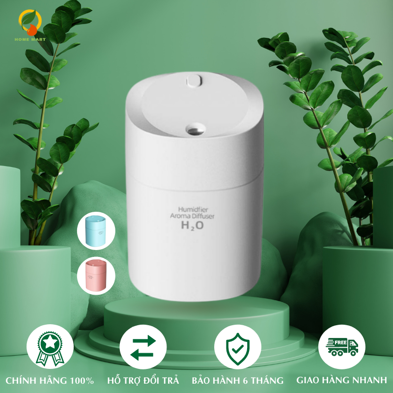 Máy Xông Tinh Dầu Mini Cho Phòng Ngủ Humidifier 220ml Máy Khuếch Tán Tinh Dầu Phun Sương Tỏa Hương Đuổi Muỗi & Côn Trùng