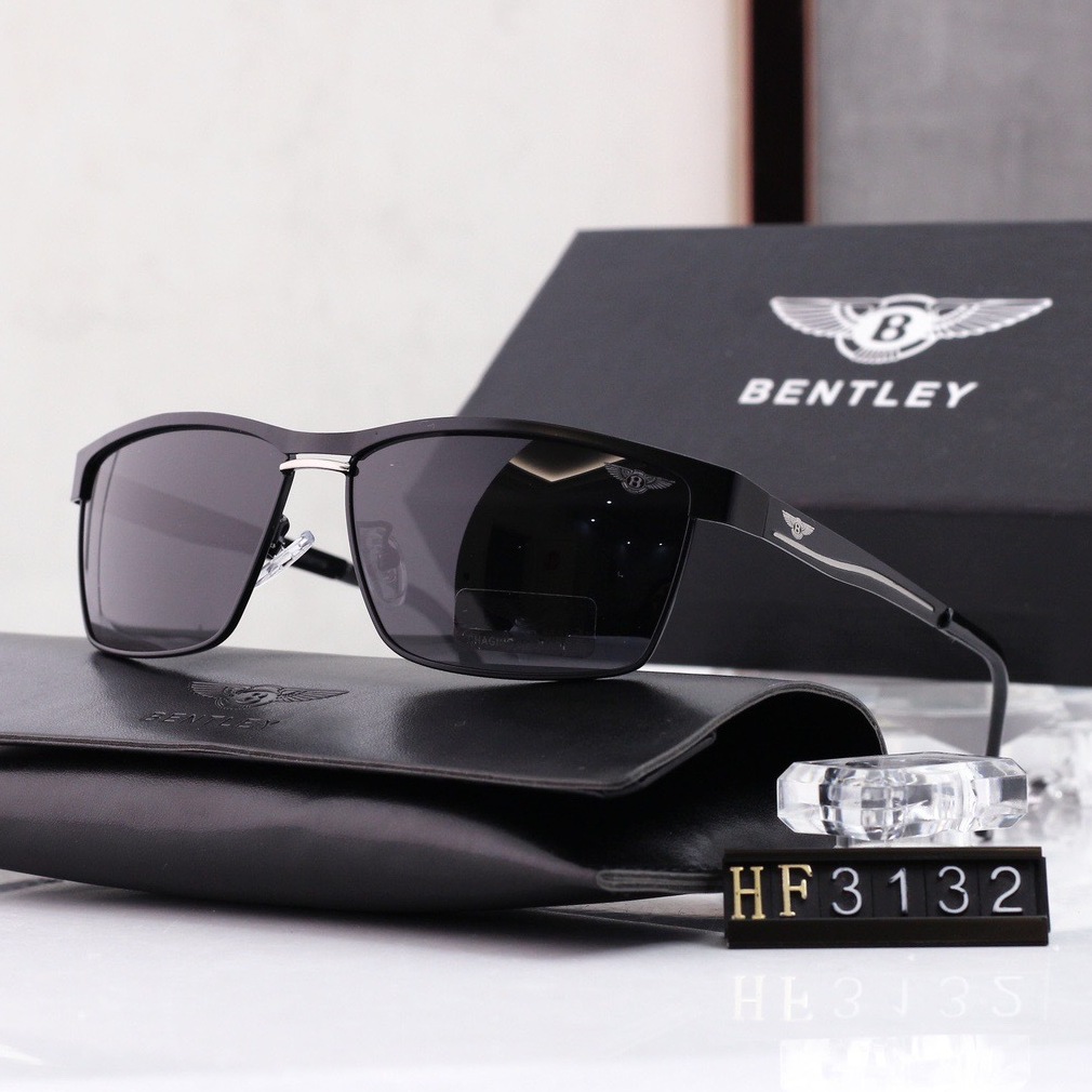 Mắt kính nam Bentley Tròng kính polarized Size: 60mm / 15mm / 138mm Mắt chống xước, chống bám nước