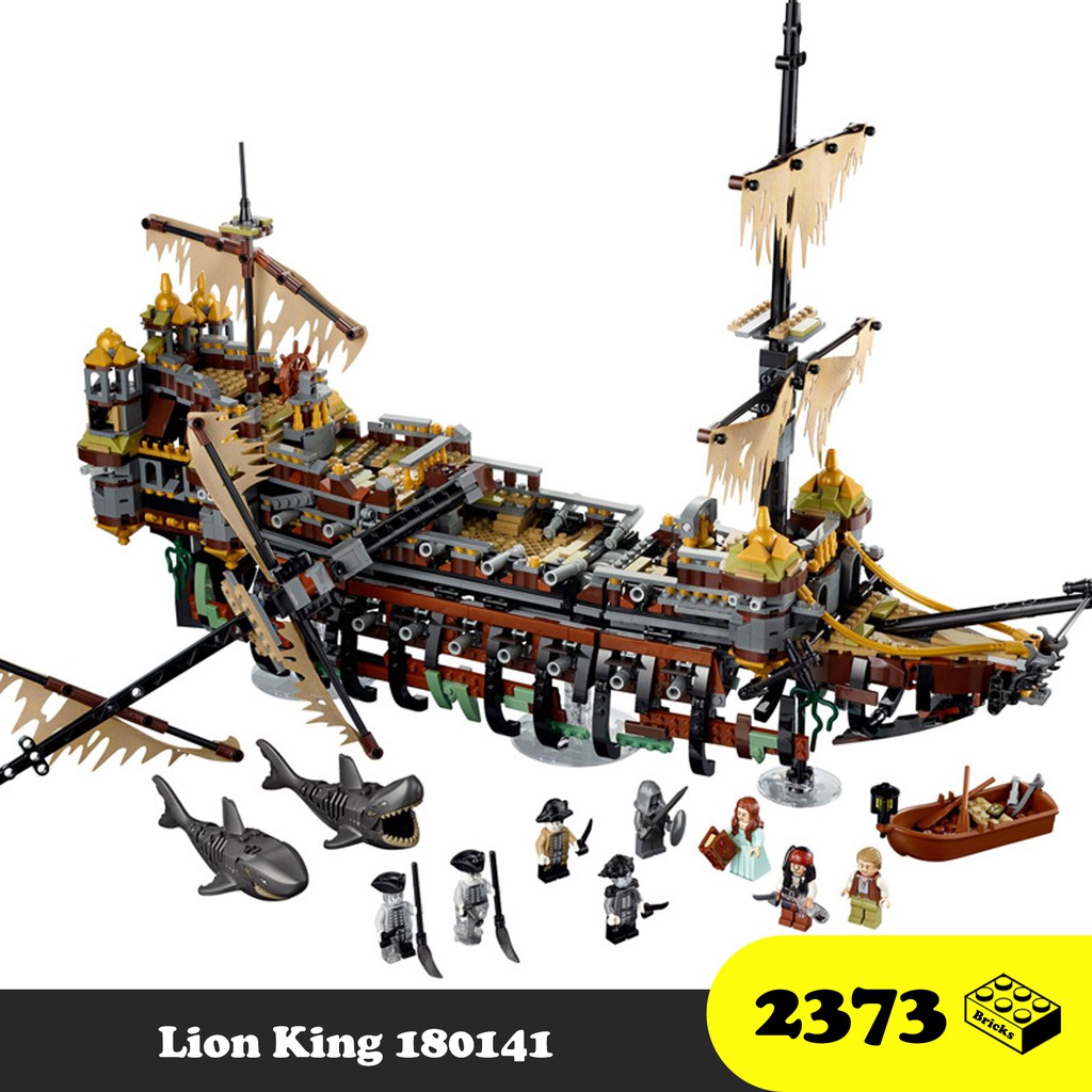 Đồ chơi Lego Lắp Ráp Thuyền Cướp biển Caribe 16042, Mould King 180141 Silent Mary [2373 mảnh ghép] Quà tặng hấp dẫn