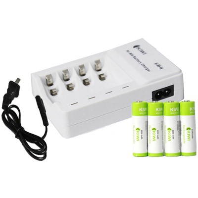 combo 4 pin sạc 2800mAp + cốc sạc , dùng cho micro và thiết bị điện tử khác