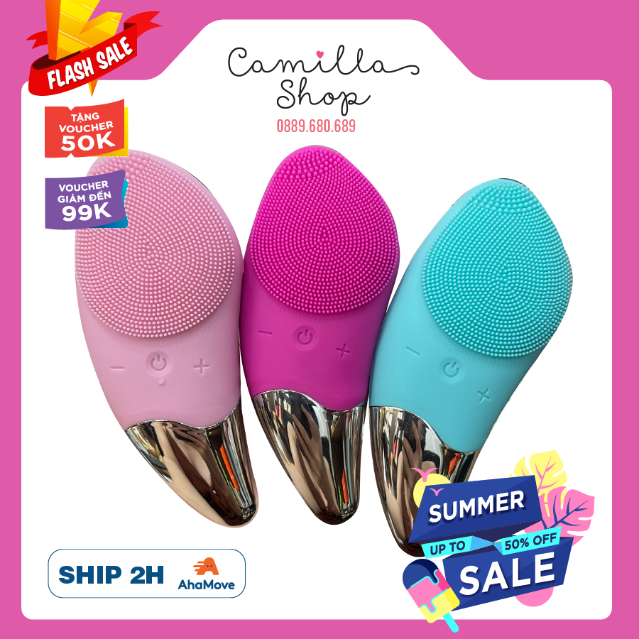 Máy rửa mặt SONIC FACIAL BRUSH tích hợp sóng âm