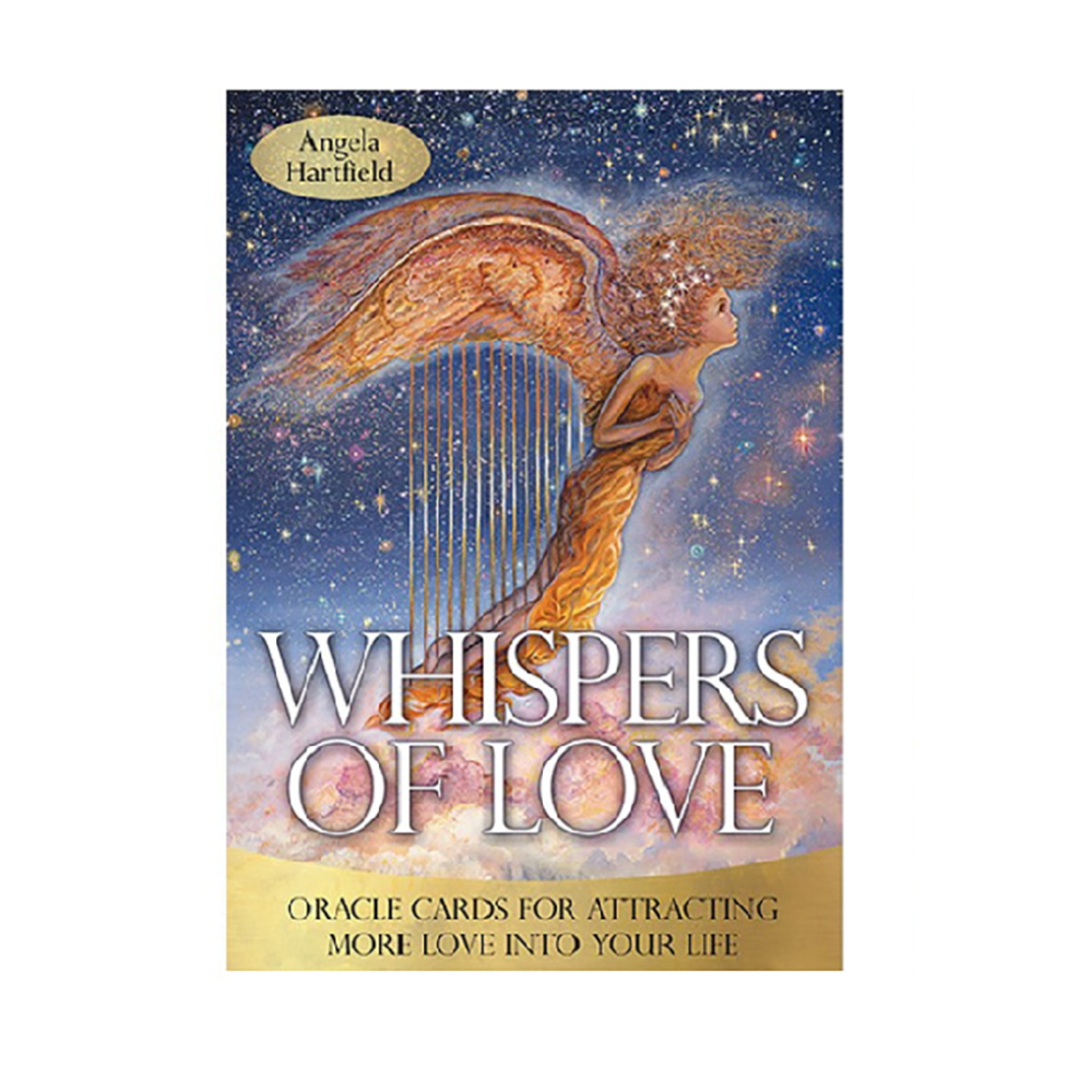 [Size Gốc] Bài Oracle Whispers Of Love Size Gốc 9.5x13.9 Cm 50 Lá Bài Tặng Hướng Dẫn Tiếng Việt Và Đá Thanh Tẩy