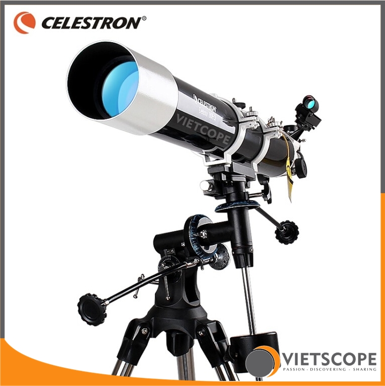 Kính thiên văn khúc xạ Celestron 80EQ Deluxe cao cấp quan sát mặt trăng và các hành tinh